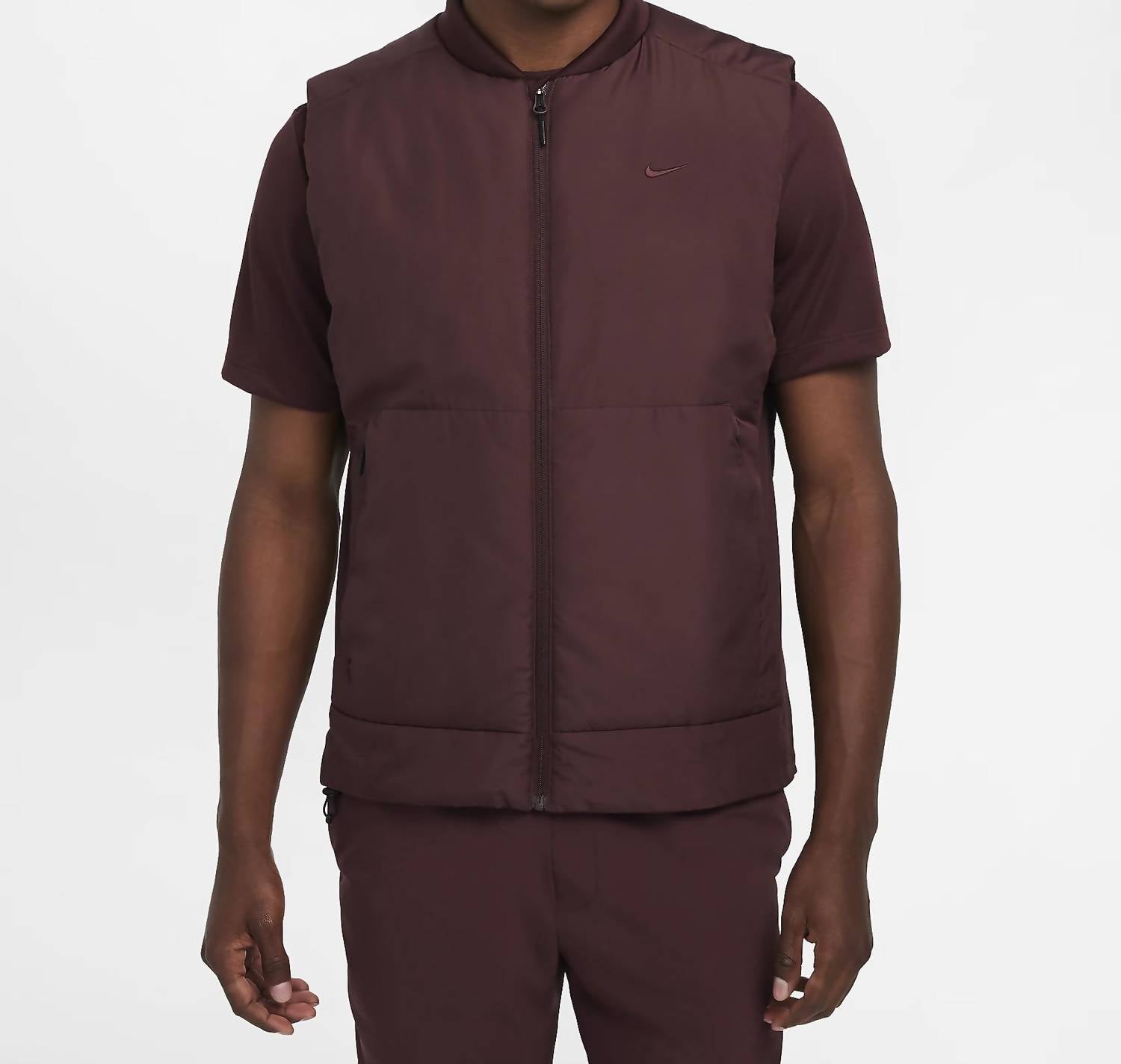 Therma Fit Vest In Burgundy