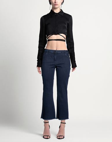 Woman Jeans Blue Size 6 Cotton, Elastane