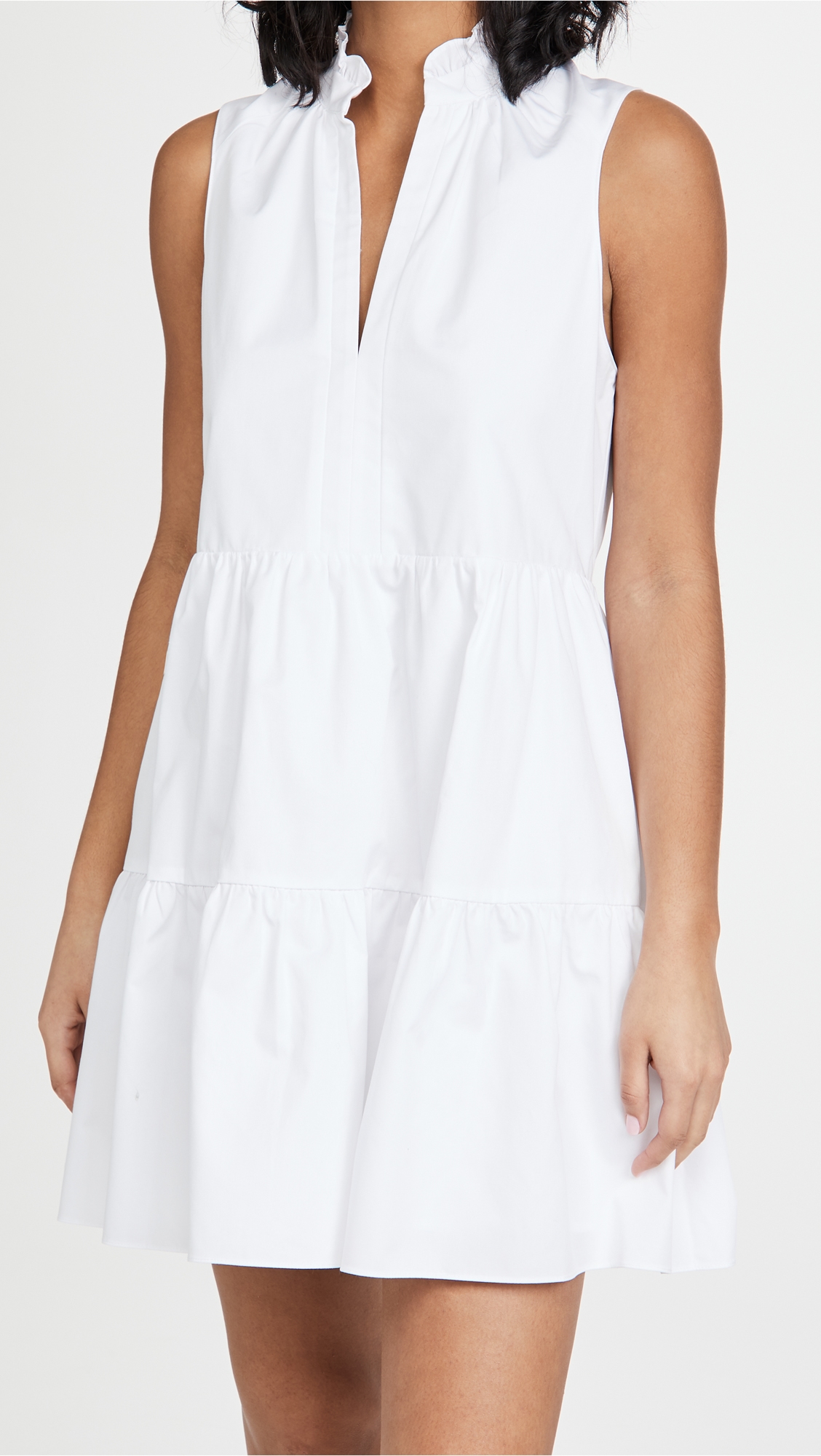 Sleeveless Saffron Dress White 