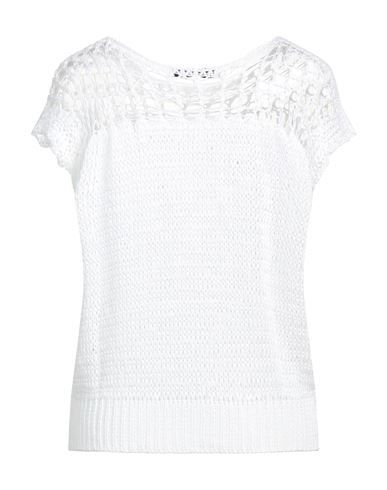 Woman Sweater White Size M Acrylic, Polyamide