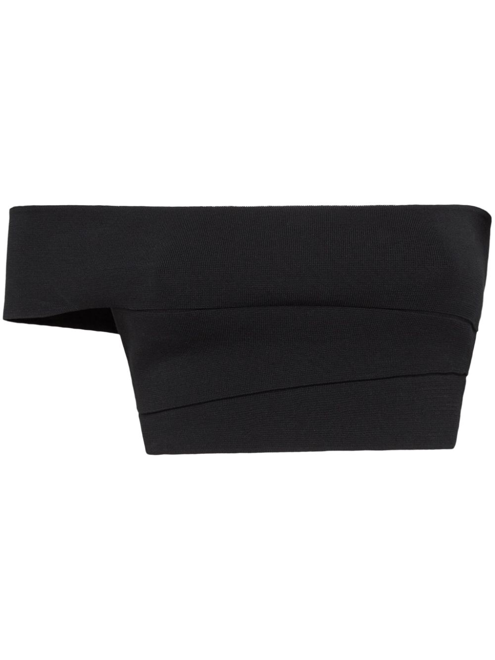 One-shoulder top - Black