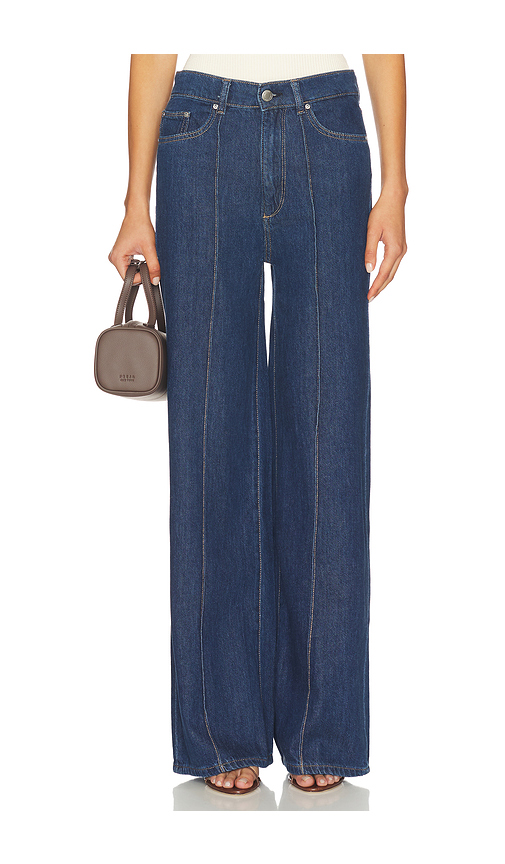 DL1961 Hepburn High Rise Wide Leg Jeans in Inkwell. 34 also , 24, 25, 26, 27, 28, 29, 30, 31