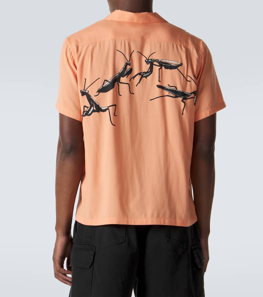 Printed bowling shirt