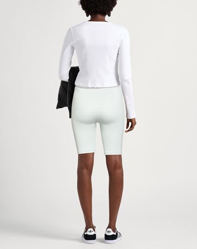 Woman Shorts & Bermuda Shorts Sage green Size 8 Polyamide, Elastane