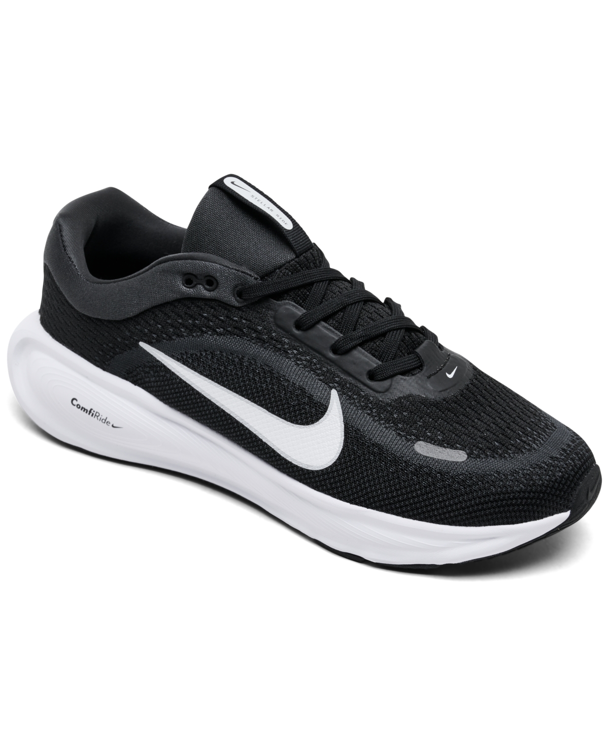 Big Kid's Stellar Ride Running Sneakers from Finish Line - Black, White