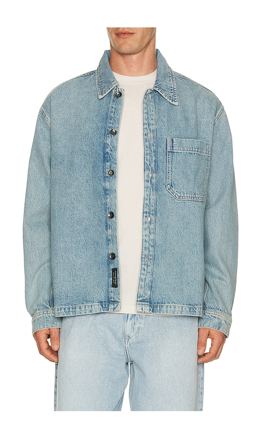 Rag & Bone Astor Overshirt in Blue. XL/1X. Also in S