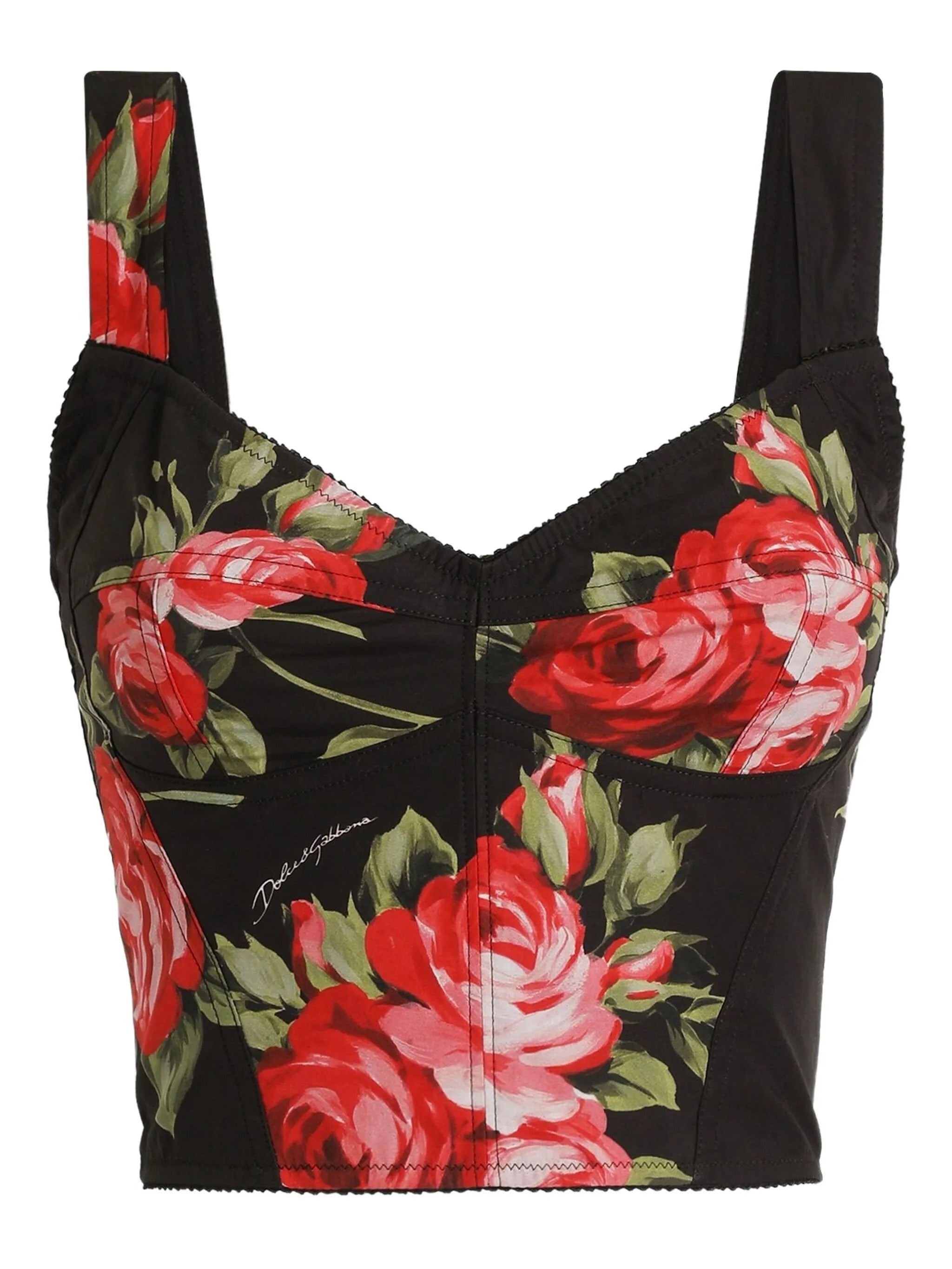 Cotton Sleeveless Bustier Top