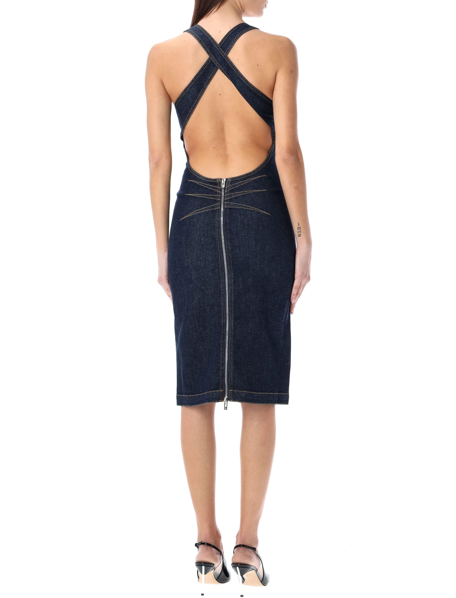 Sculpting Denim Dress