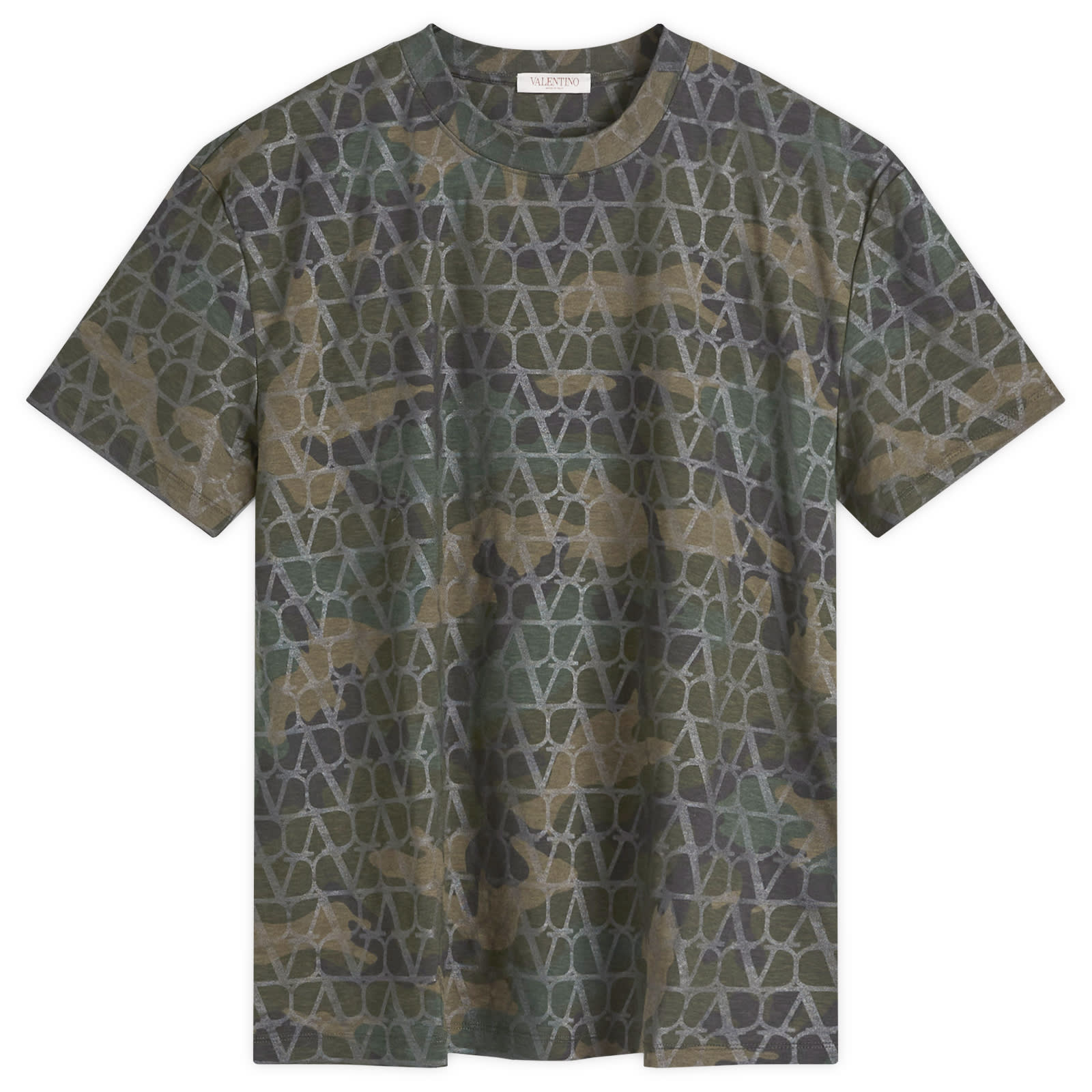 Men's V Logo Camo T Shirt in Army