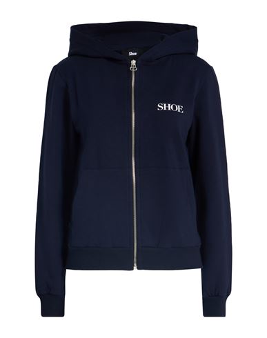 Woman Sweatshirt Midnight blue Size S Cotton, Elastane