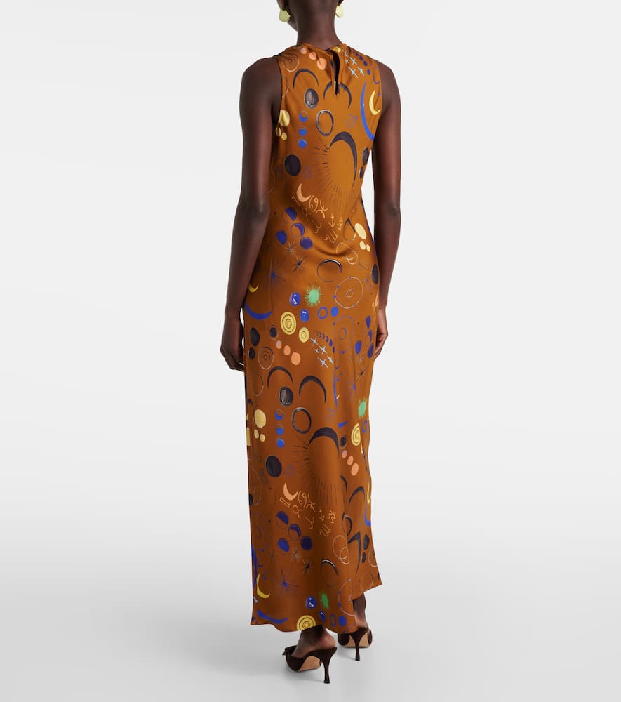 Valencia silk satin slip dress