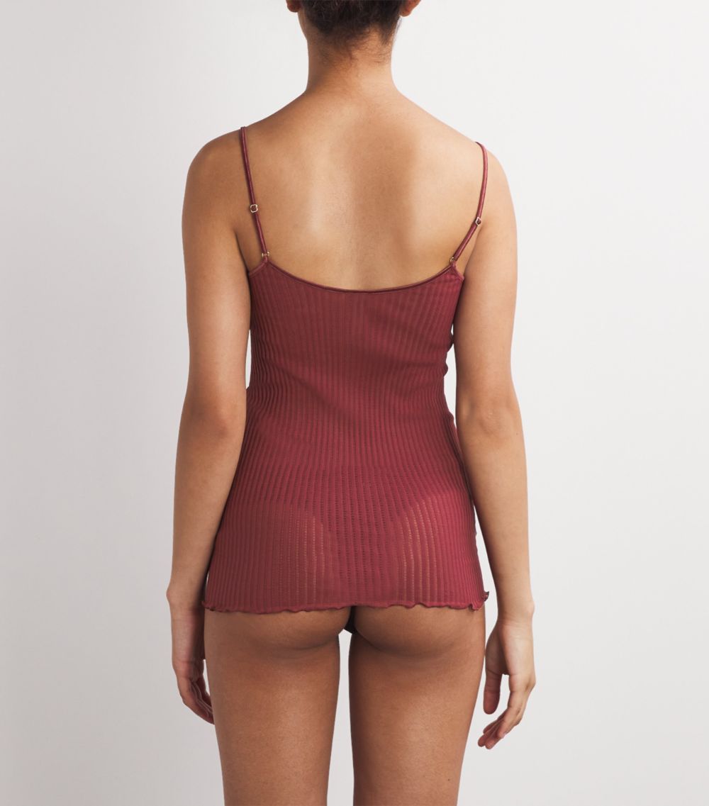 Ribbed Spaghetti Strap Top