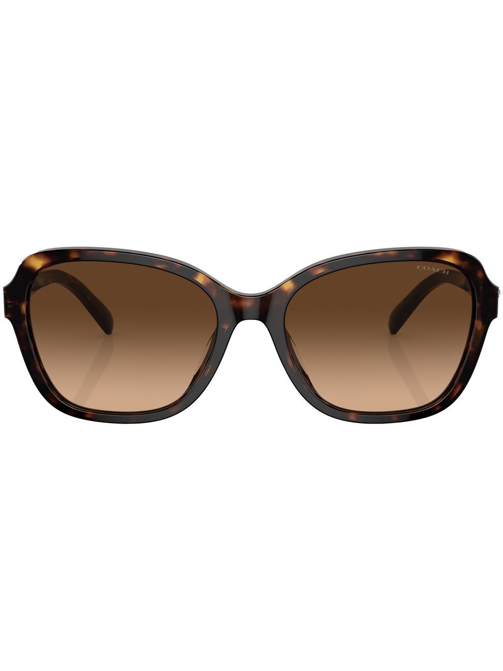 Square-frame tinted sunglasses - Brown