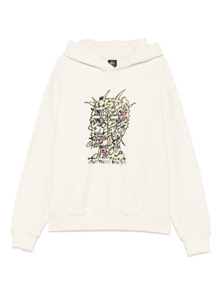 White Scrambled Head hoodie