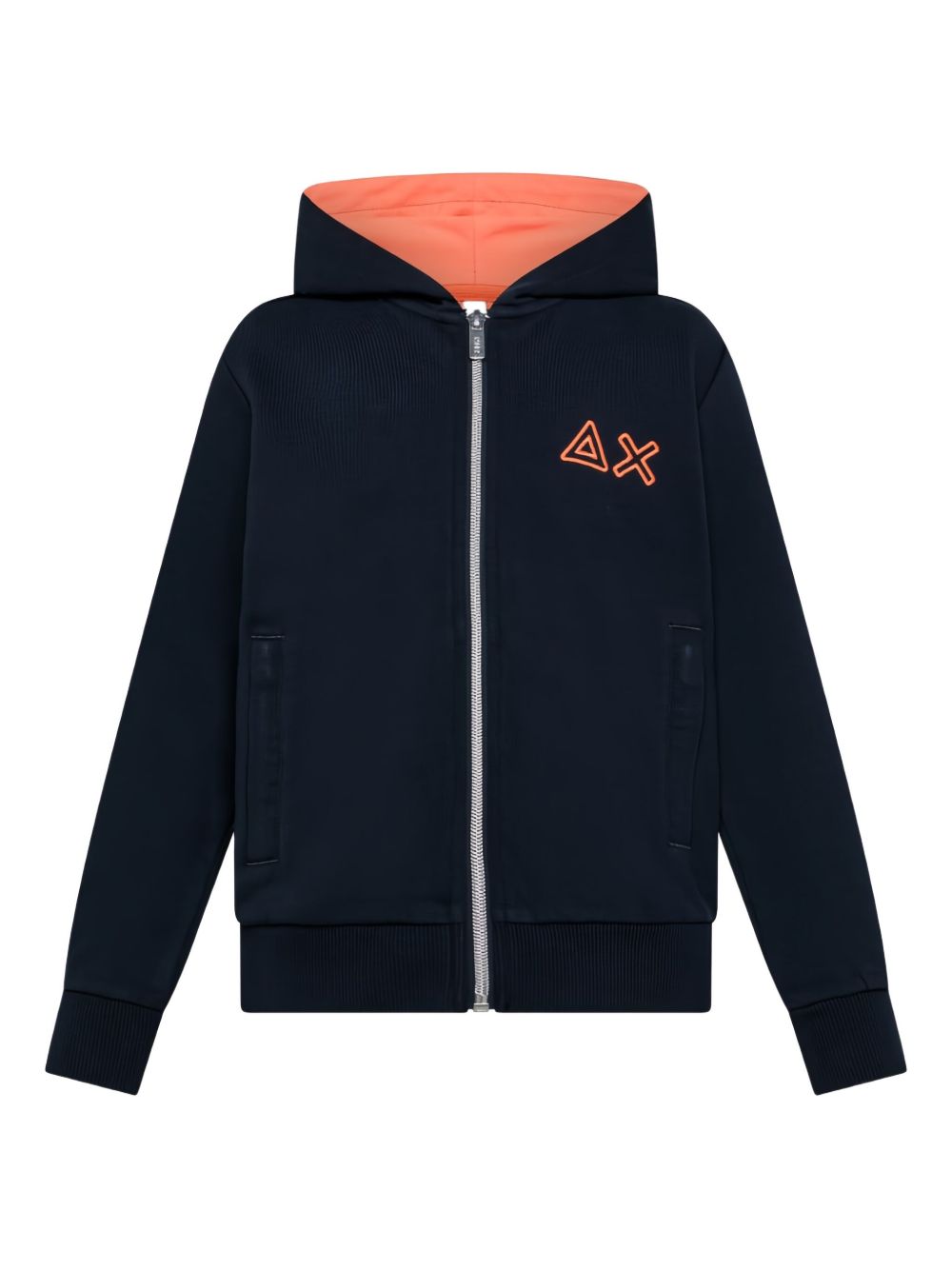 Sun 68 zip-up hoodie - Blue