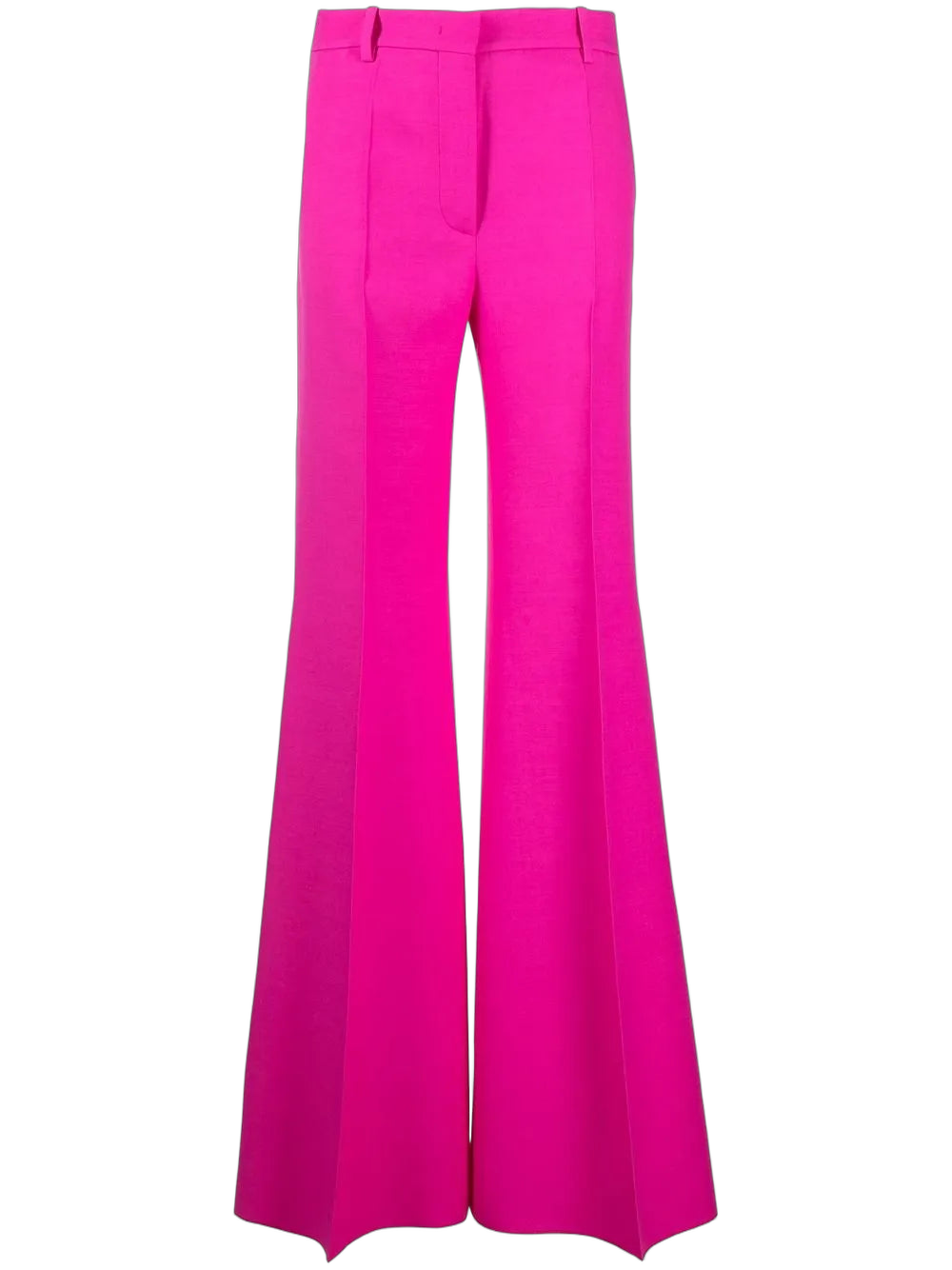 Flared Tailored Trousers — Pink