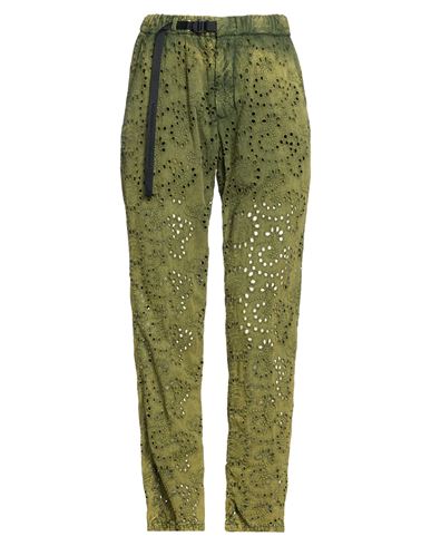 Woman Pants Military green Size 00 Cotton