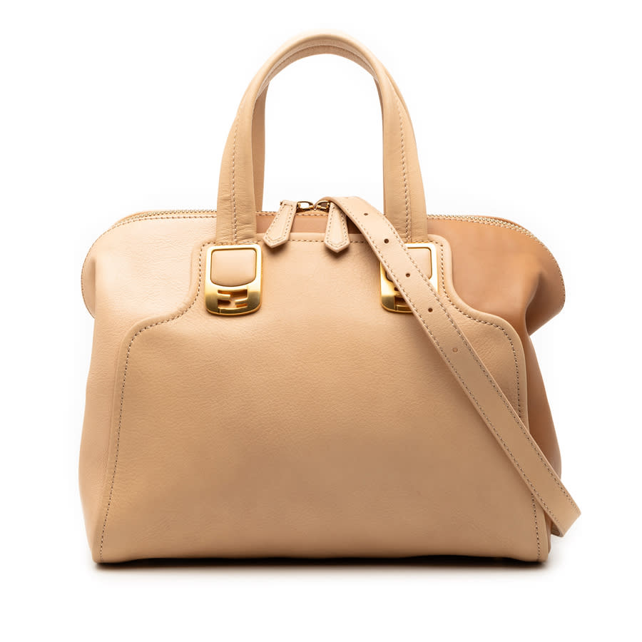 Pre-owned Small Tricolor Leather Colorblock Chameleon Satchel 8BL114 F83 138 2461