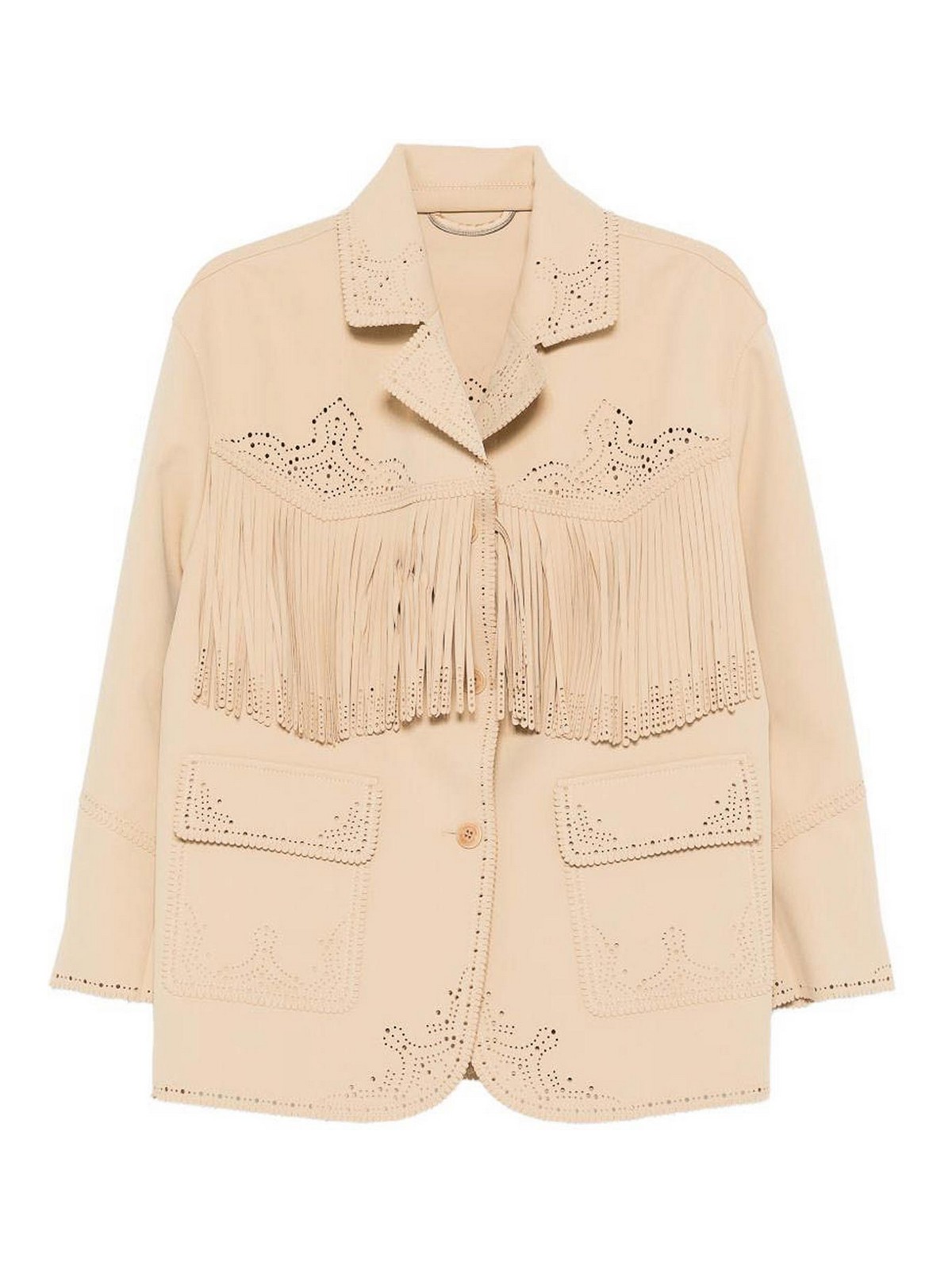 Fringe-detail Coat