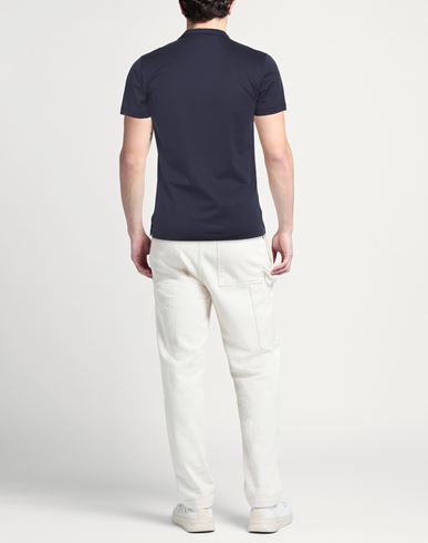 Roberto P Luxury Man Polo shirt Navy Size S Cotton