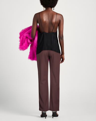 Woman Pants Chocolate brown Size 8 Virgin Wool