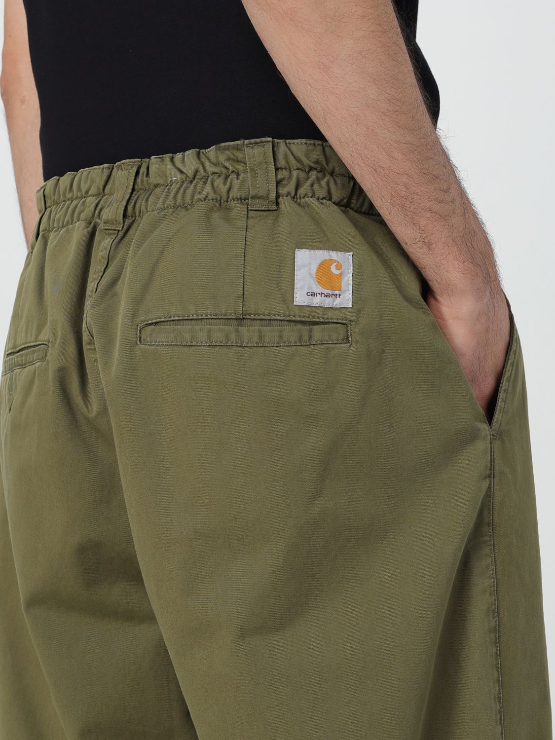 Pants Men color Green
