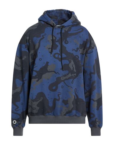Man Sweatshirt Midnight blue Size L Cotton