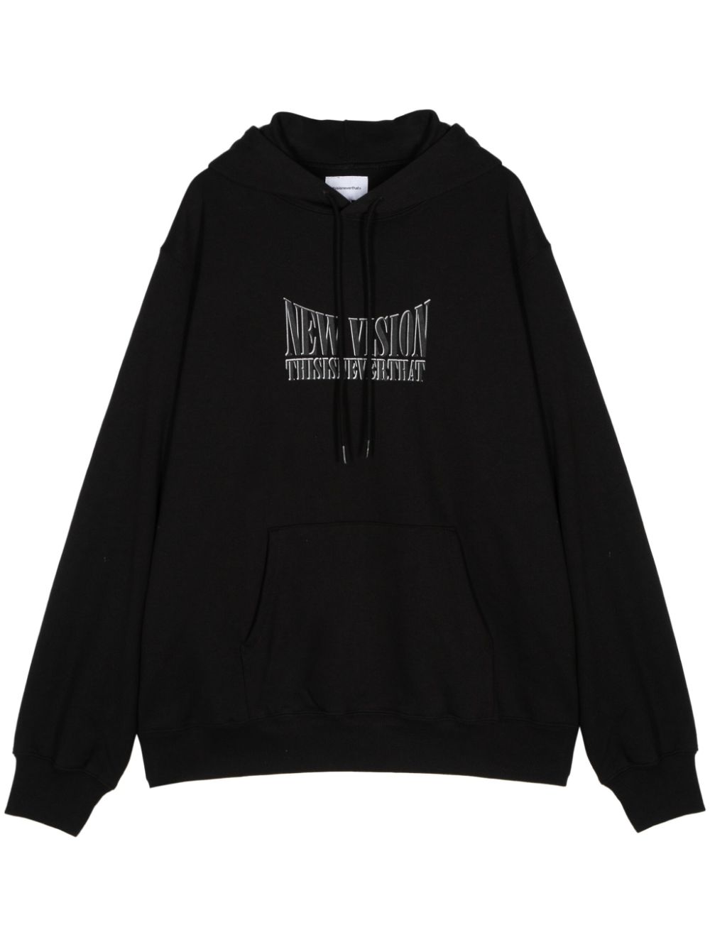 New Vision cotton hoodie - Black