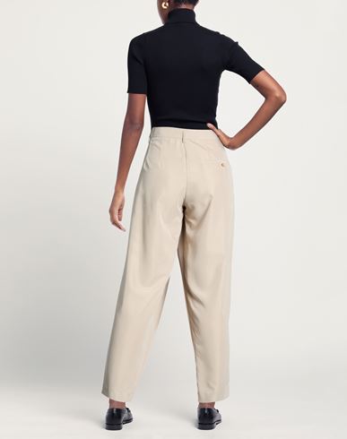Woman Pants Beige Size 6 Modal, Polyester, Cotton