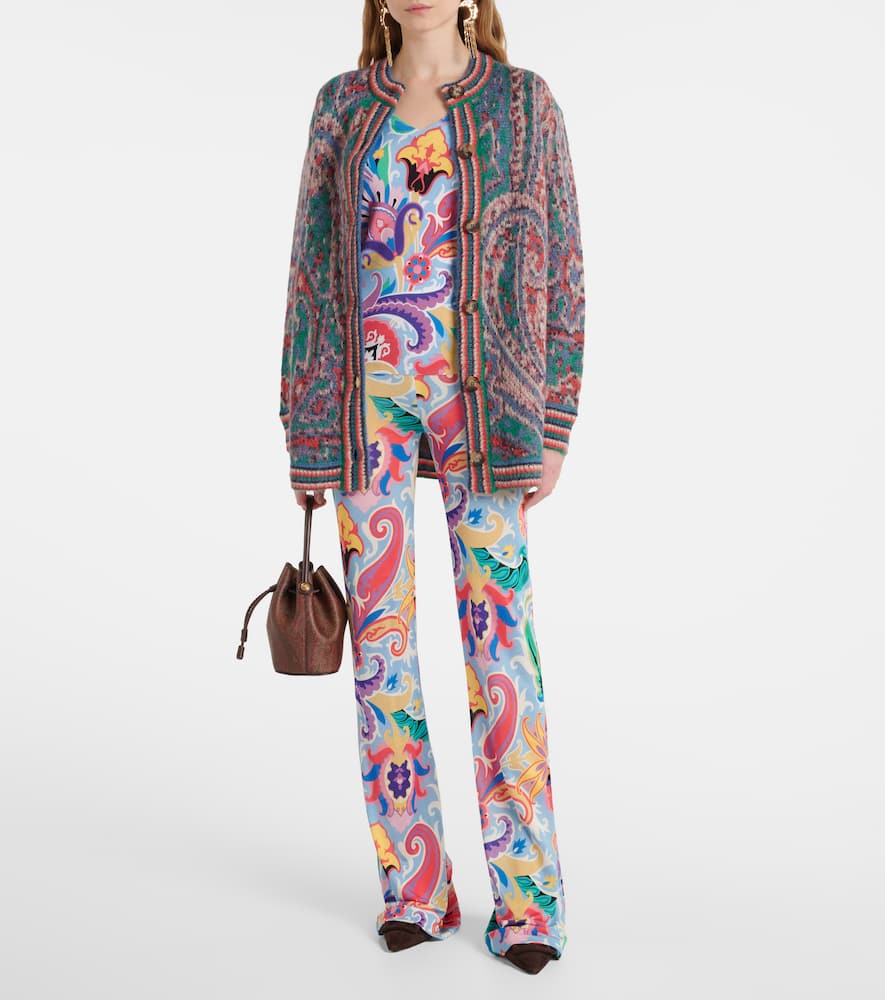 Paisley silk-blend sweater