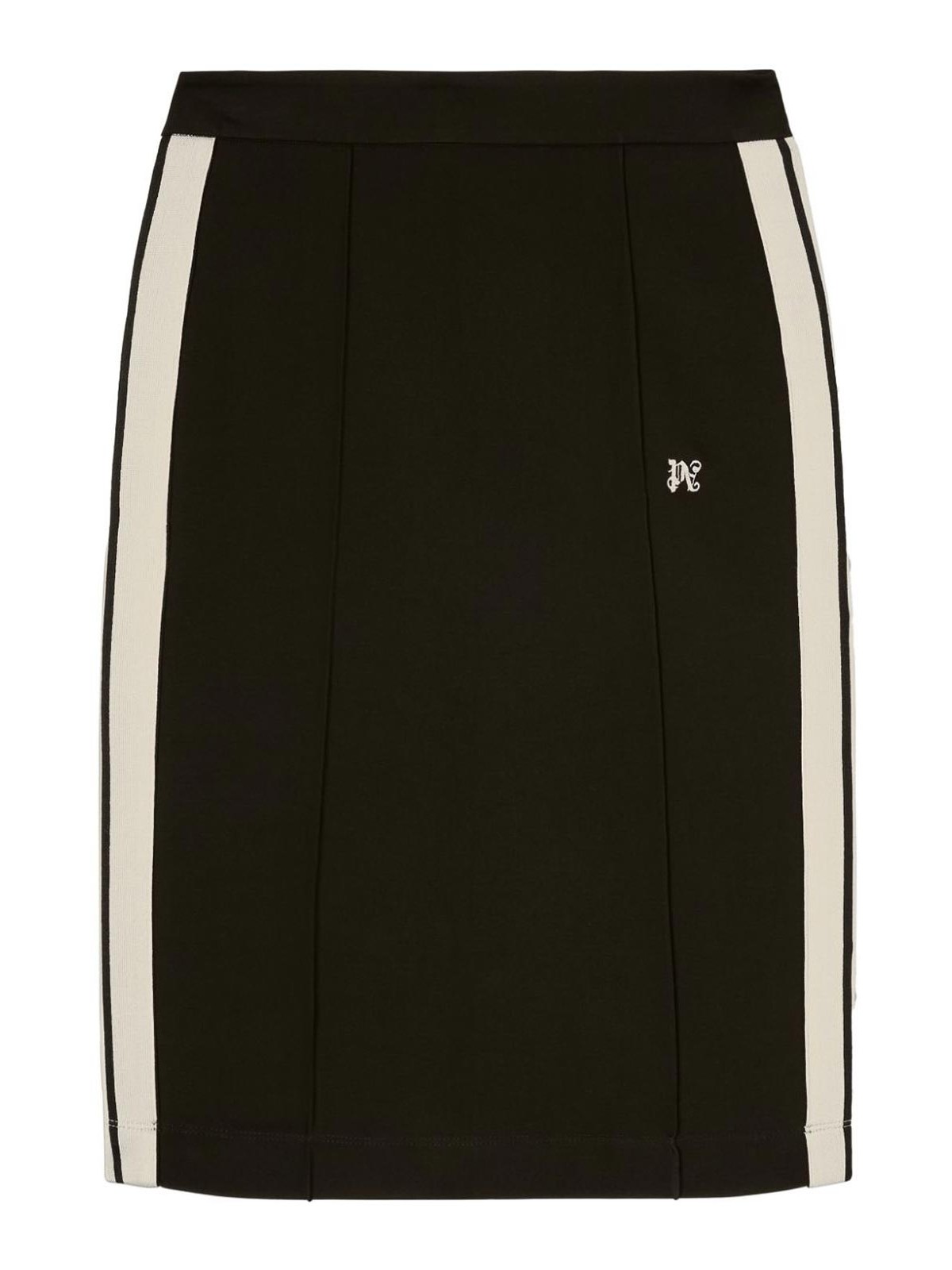 Monogram midi skirt - Black
