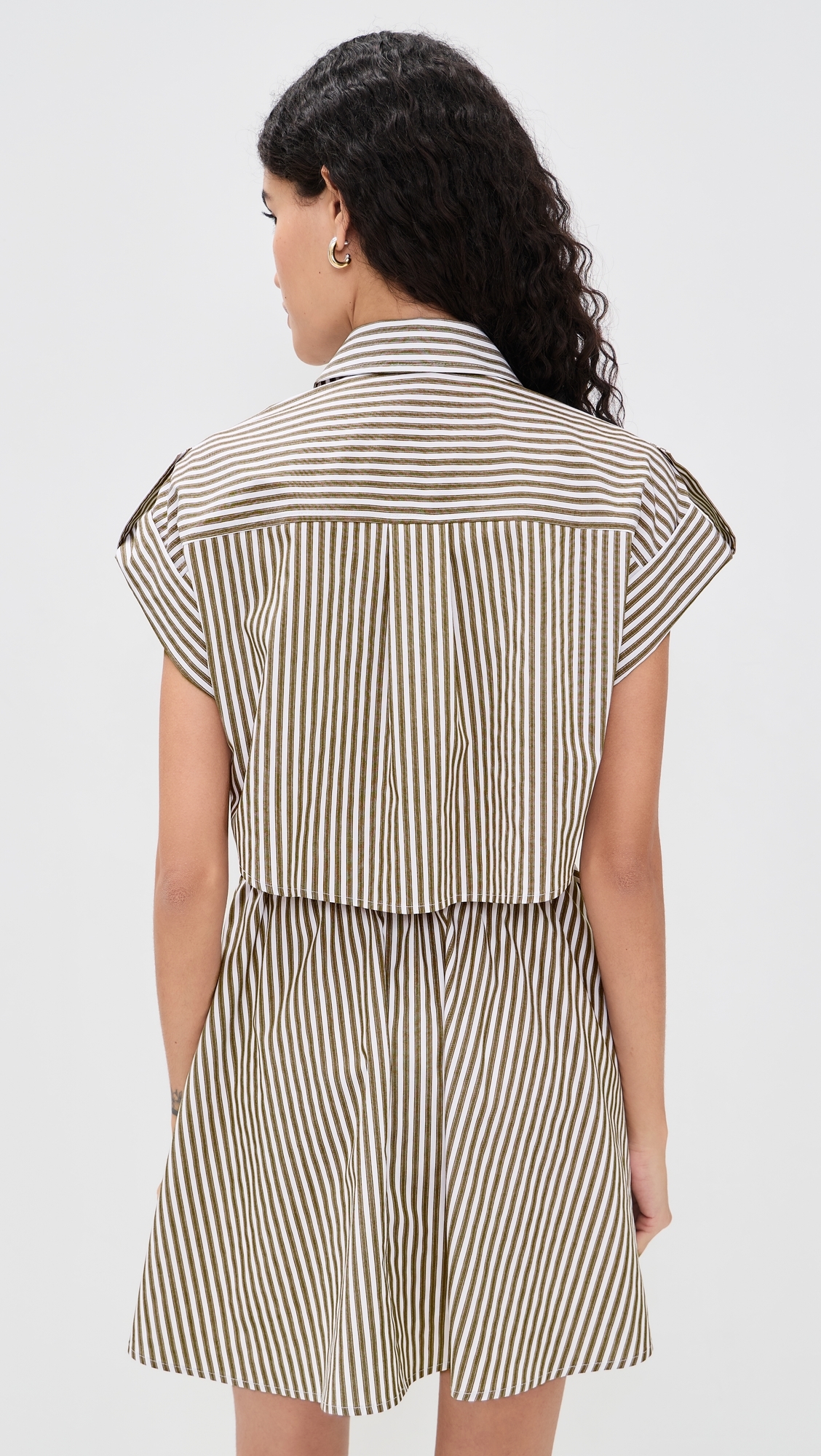 O. p.t Rowe Dress Olive Stripe