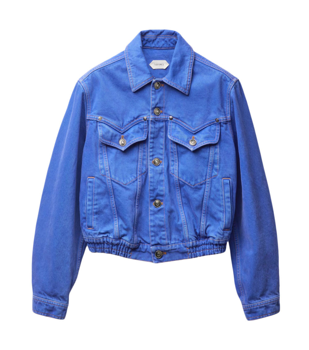 Versace - cropped jacket buttoned cuffs chest pocket