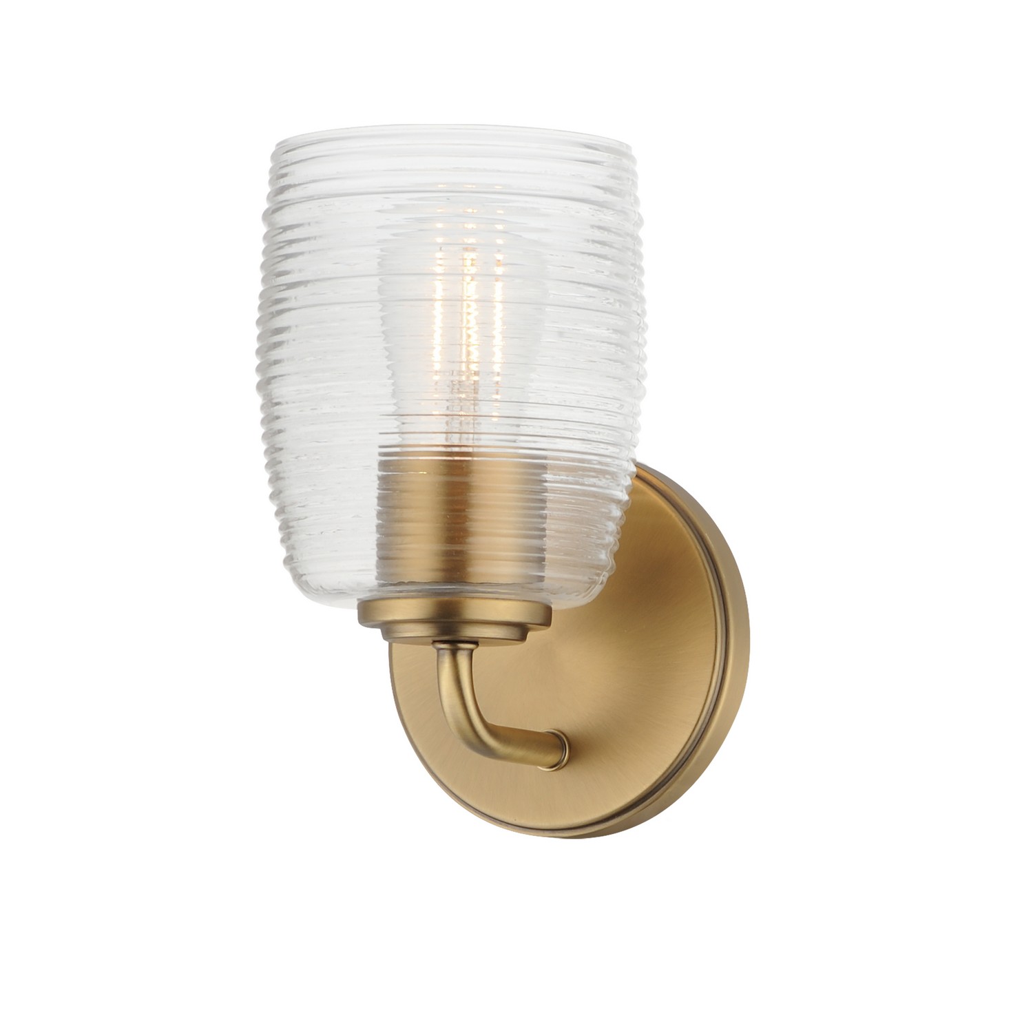 Natural Aged Brass Wall Sconce from the Honey Collection