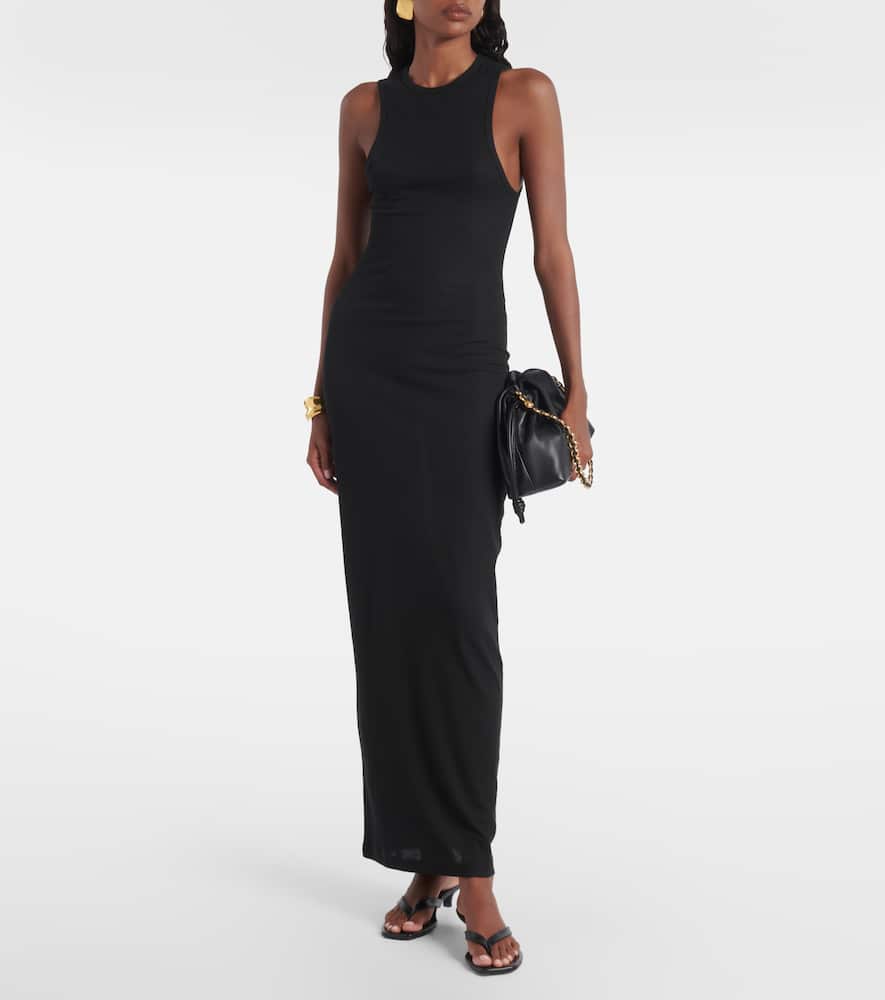 Wardrobe. NYC Racer cotton-blend maxi dress