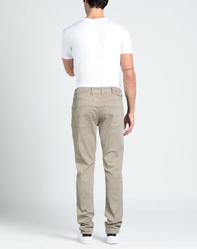 Man Jeans Khaki Size 37 Cotton, Polyester, Elastane