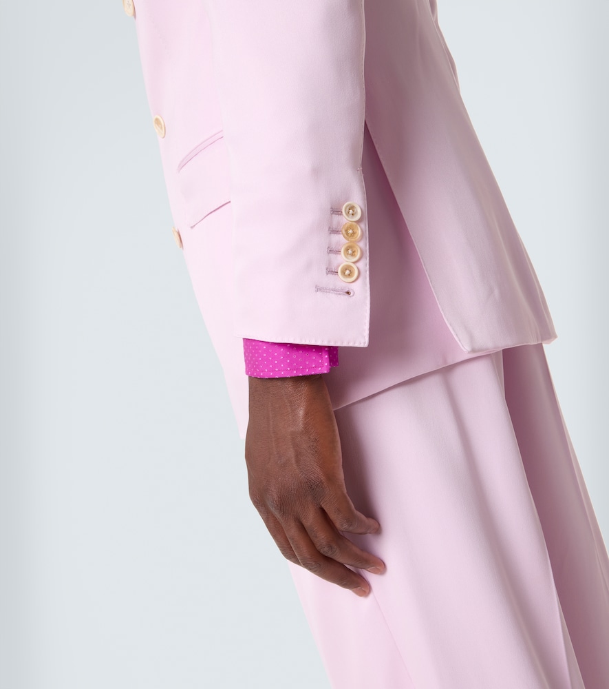 Silk gabardine suit jacket