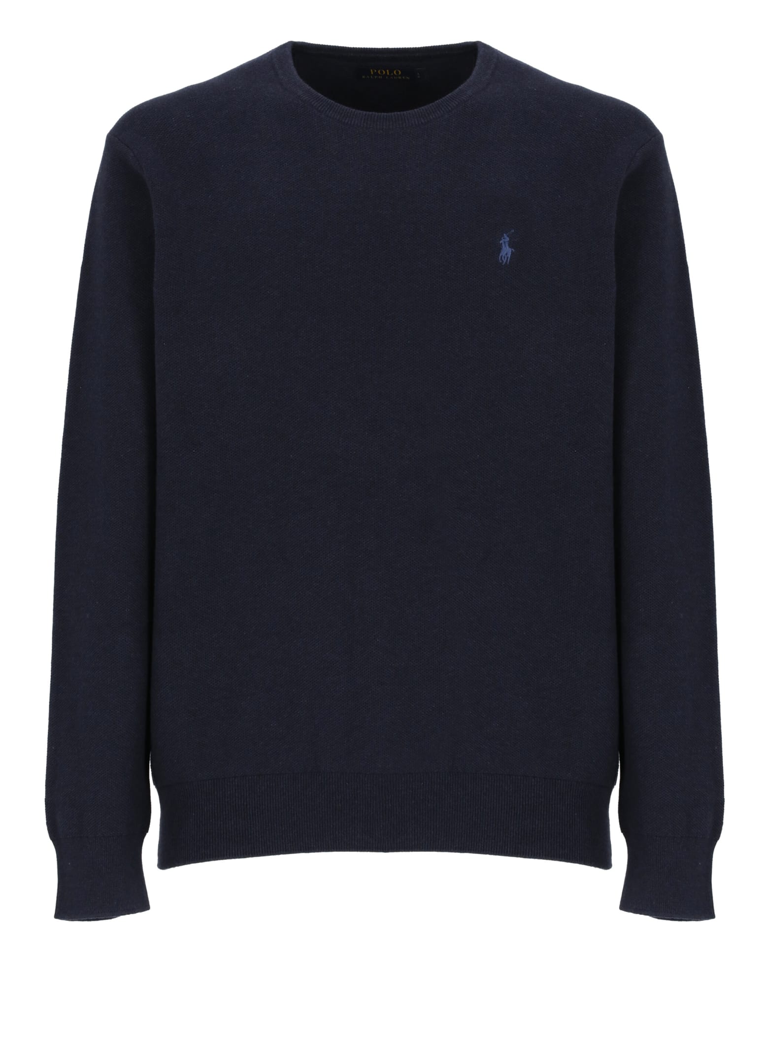 Pony Embroidered Crewneck Knitted Jumper