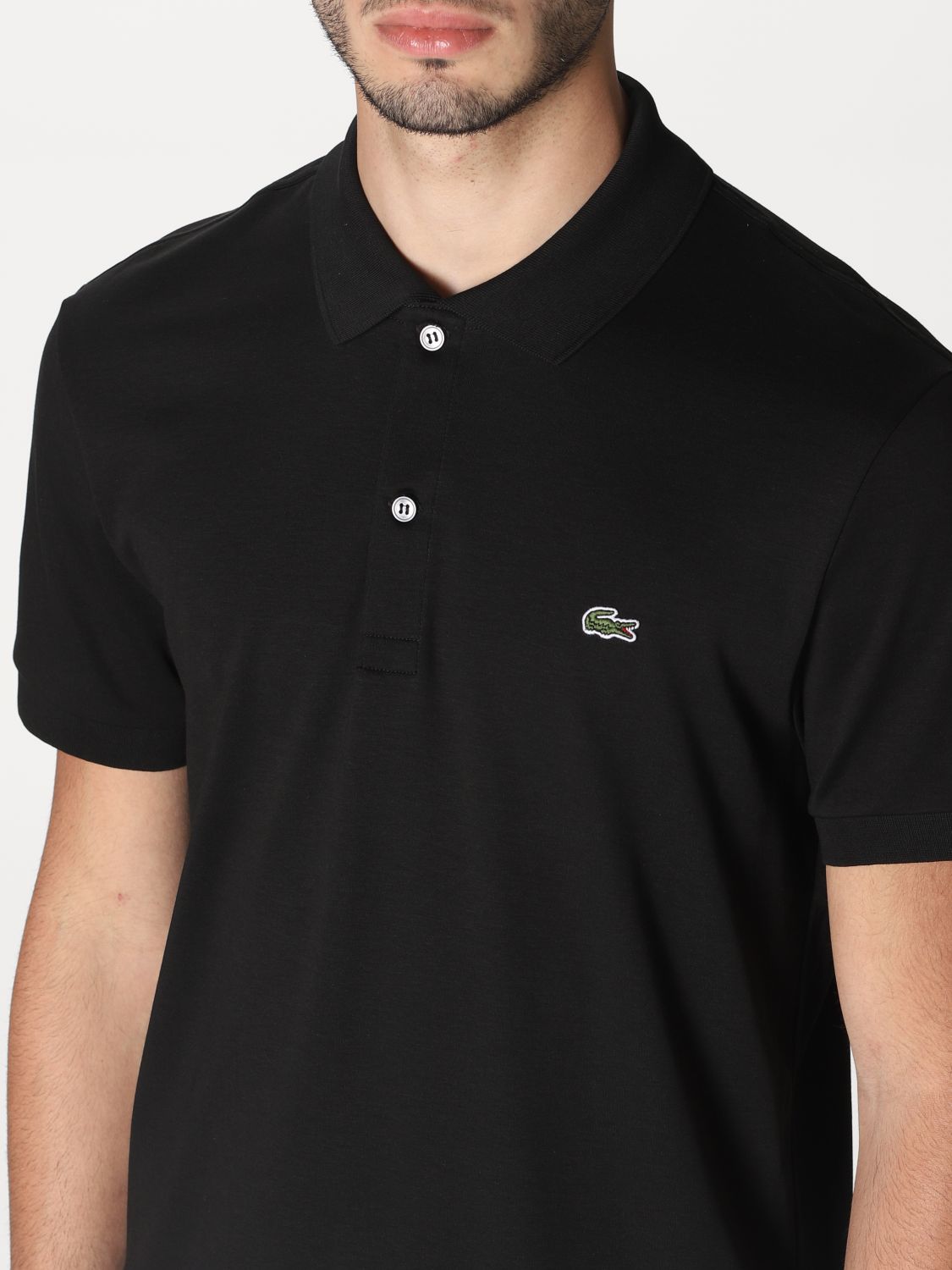 Polo Shirt Men colour Black