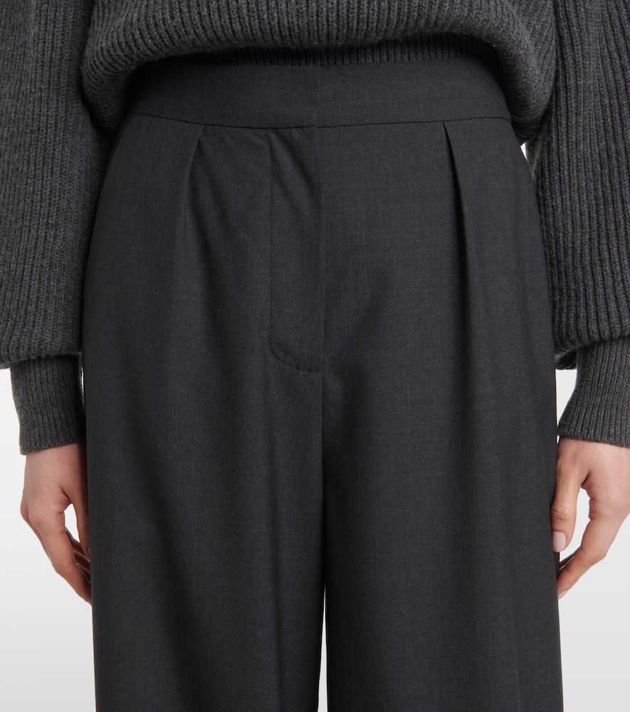 Alanel virgin wool wide-leg pants
