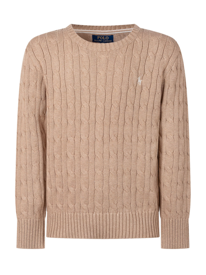 Kids Brown Knitted Sweater