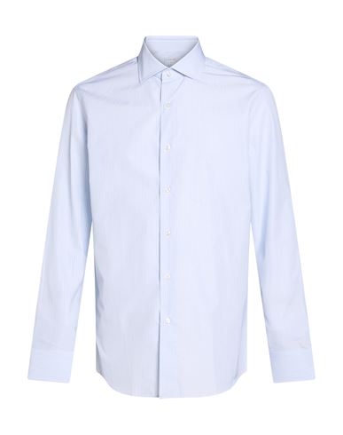 Man Shirt Sky blue Size 15 Cotton