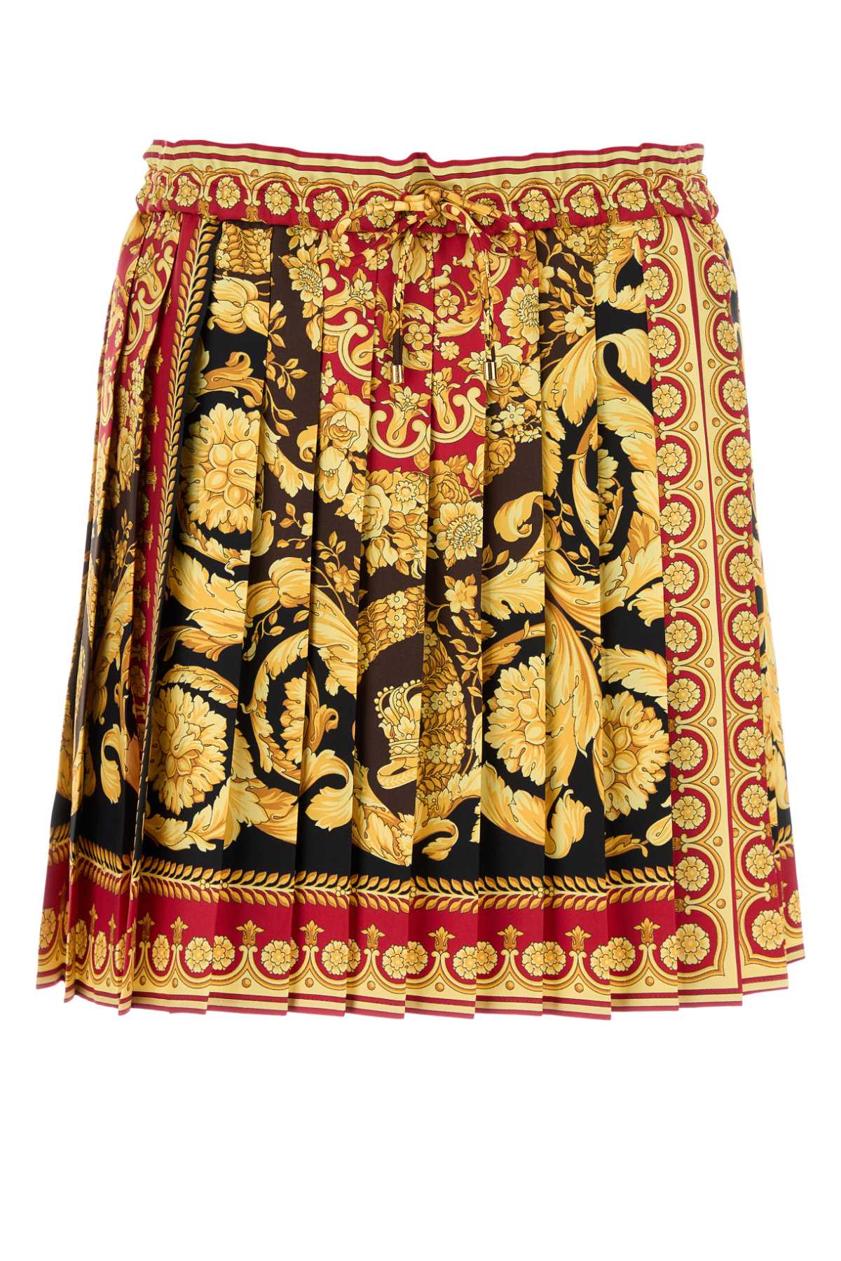 Printed Silk Skirt — Multicolor
