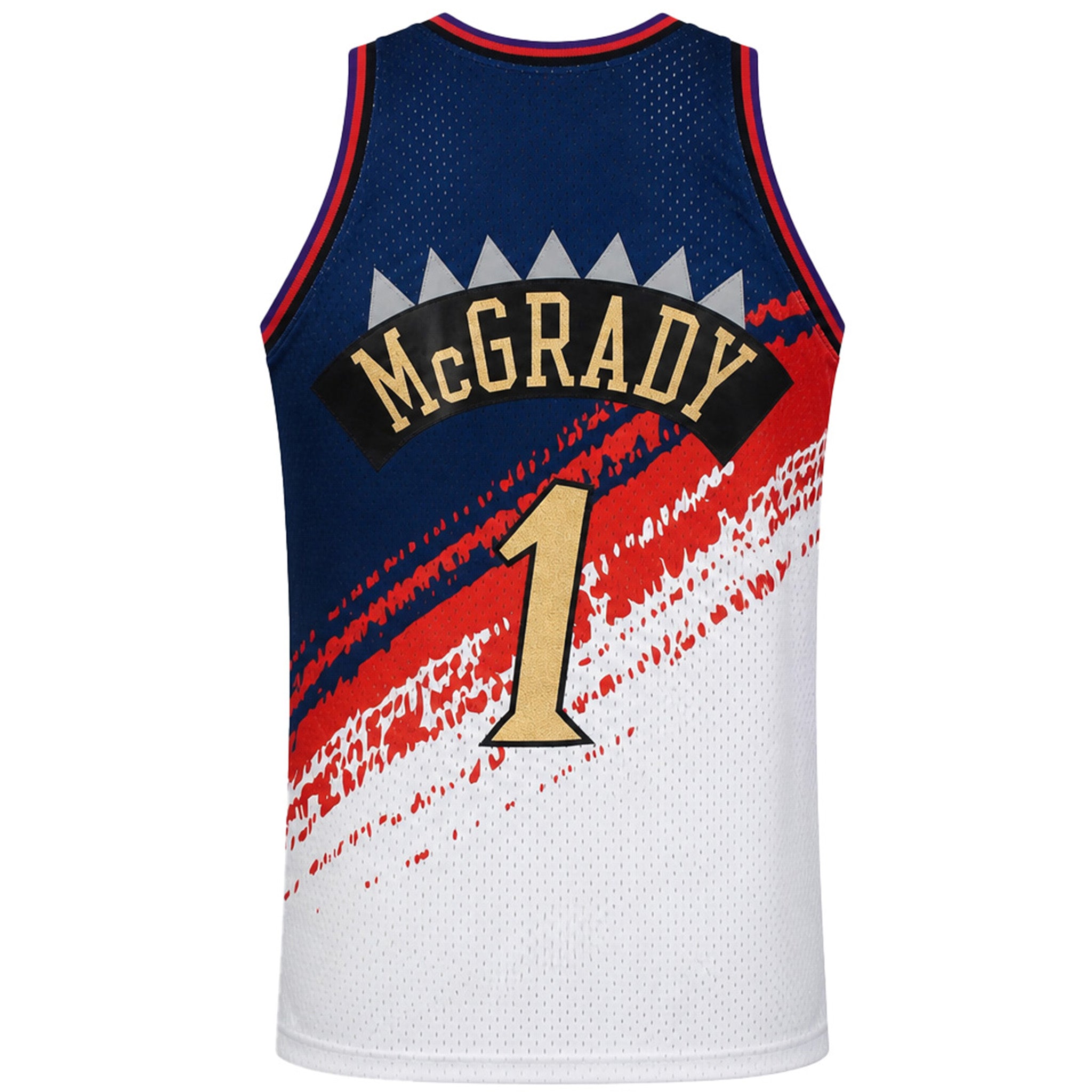 Mitchell & Ness NBA Toronto Raptors 1 McGrady Mens White Vest - Sma