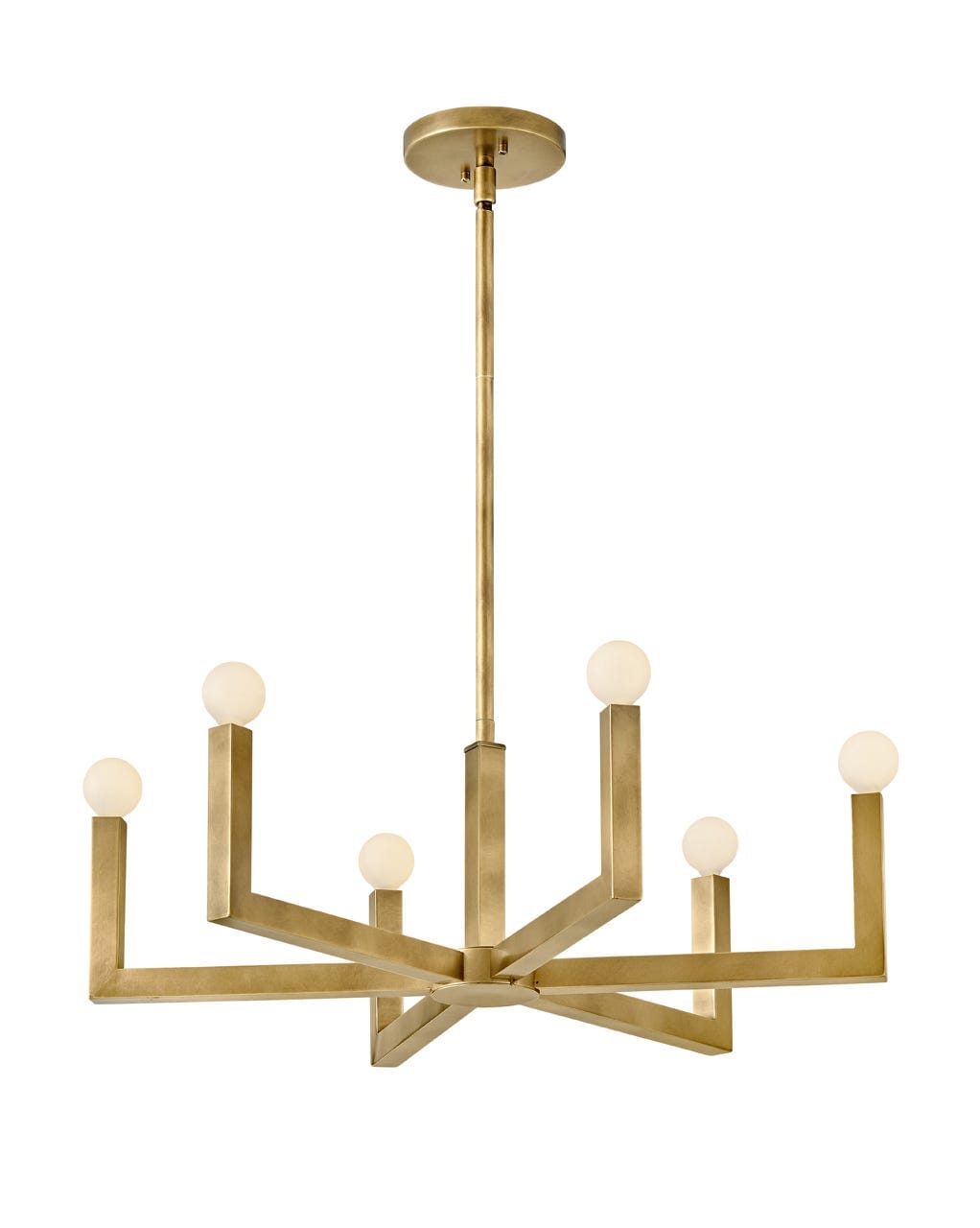 Heritage Brass LED Chandelier from the Ezra Collection