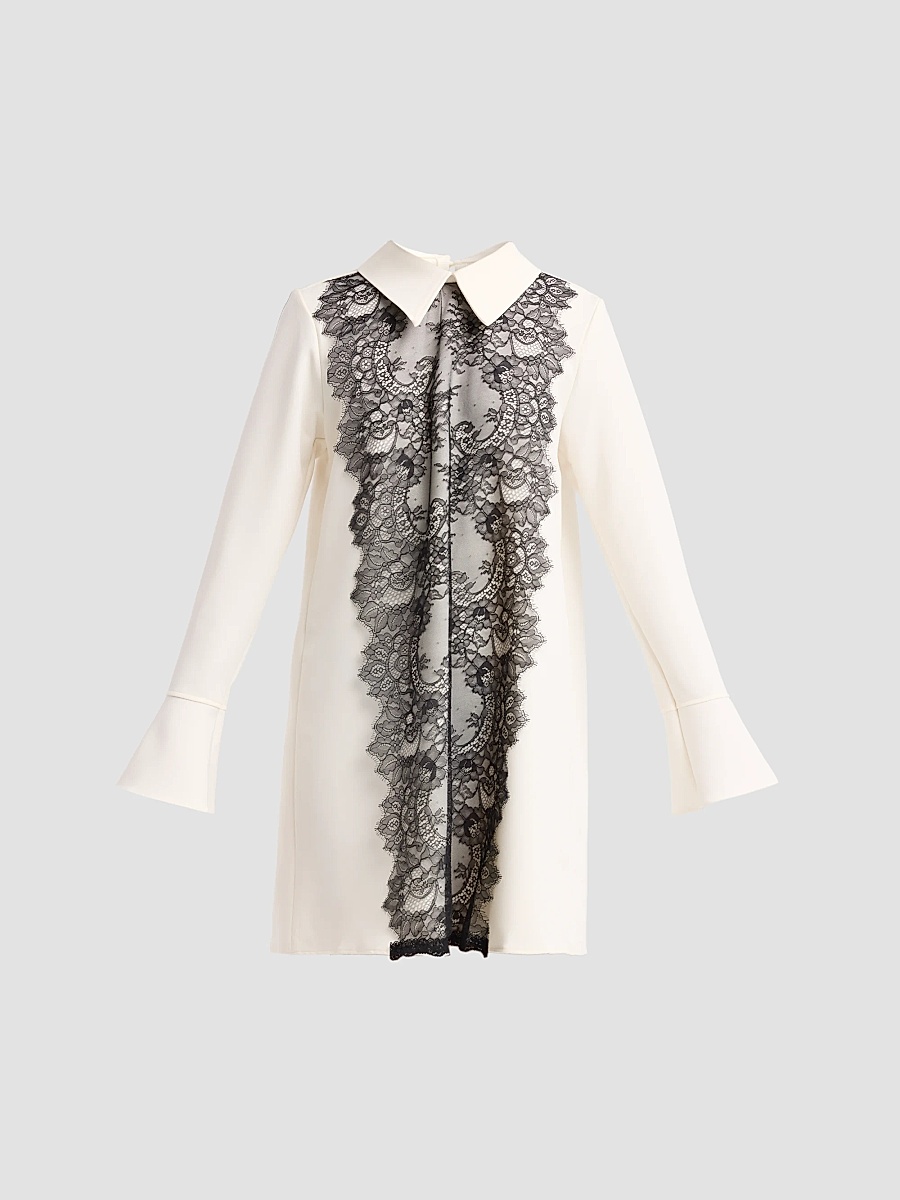 Women's Phyllis Lace Mini Dress - Cream