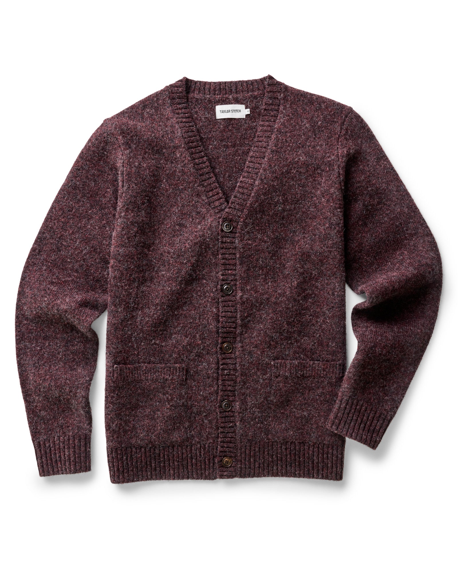 Men's Eastmoor Cardigan in Heather Port Wool