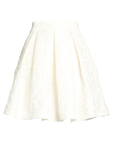 Woman Mini skirt White Size 6 Polyester, Polyamide