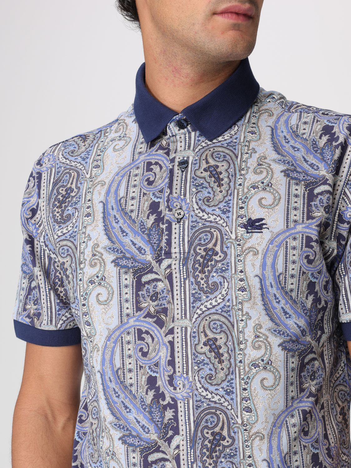 Polo Shirt Men color Blue