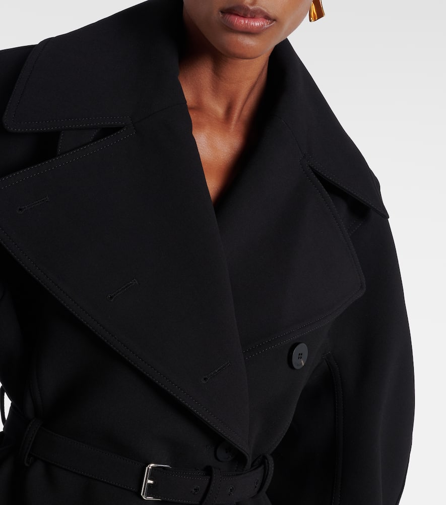Belted trench coat